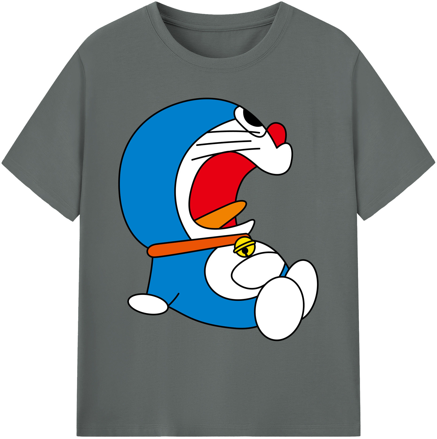 （画像用） ドラえもん Doraemon 綿100％ メンズ半袖Tシャツ｜肌触りやわらか＆通気性